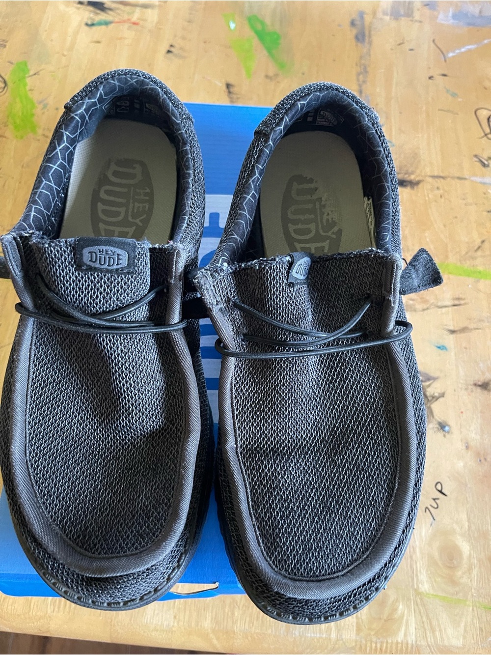 Hey Dude Men’s Slip-On Loafers in Charcoal Gray